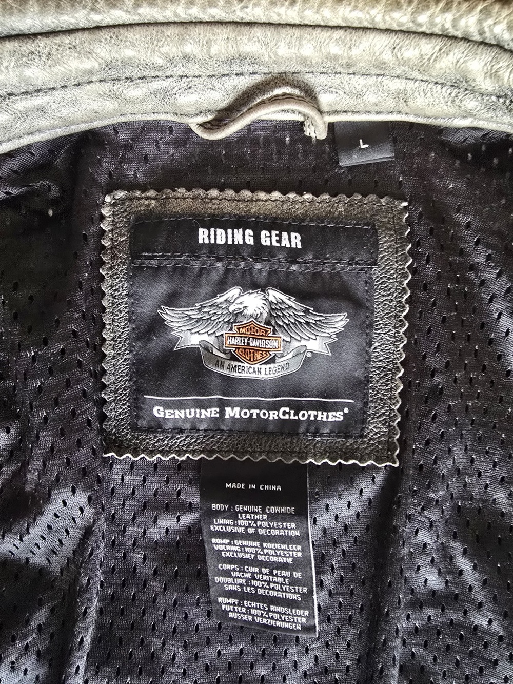 Harley Davidson Men’s Leather Jacket. Motorcycle Jacket. New!!! Size Large - Picture 14 of 15